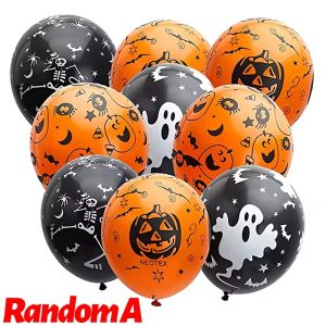 10-100Pcs bóng bay cao su Halloween Sáng Tạo Bí Ngô bộ xương ma In bong bóng bơm hơi Trẻ Em Đồ Chơi bữa tiệc Halloween Decors Nguồn Cung Cấp