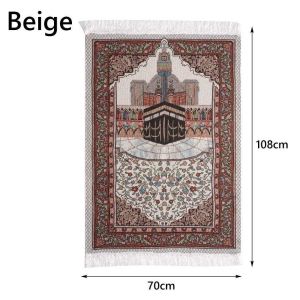 Muslim Prayer Rug Kneeling Mats Islam Prayer Carpet Tassel Islamic Blanket Embroidery Home Decor