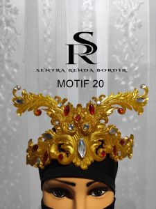 Siger Tari Hiasan Kepala Bahan Lem Lilin Motif 20