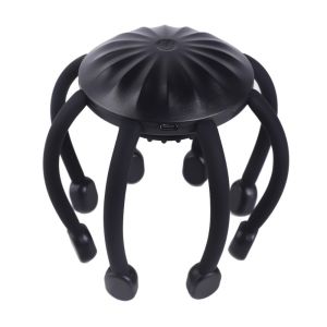HUAGUES Octopus Claw Design Electric Scalp Massager Portabl Soothing Vibration Vibration Massage Tool New Flexible Usage Head Relax Device for 5V/1100mah Daily Use