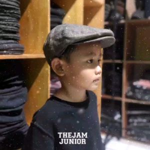 Thejam junior Topi anak pria wanita | Topi Flatcap kids Corduroy | Topi Kodok | Topi pelukis