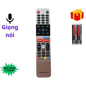 Remote điều khiển tivi SKYWORTH Mã 06 giọng nói điều khiển TV SKYWORTH - Tặng kèm pin