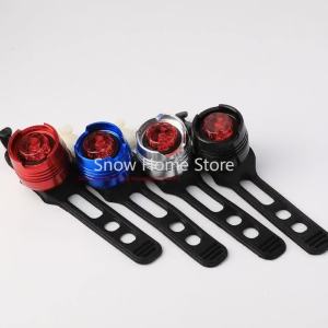 Hanson8 LED Aluminum Alloy Taillights Bright Ruby Lights Safety Warning Helmet  Bicycle Frog Equipment J6H9P