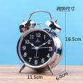 [Silver Classic] Twin Bell Loud Analogue Alarm Clock Loud Classic alarm clock. 