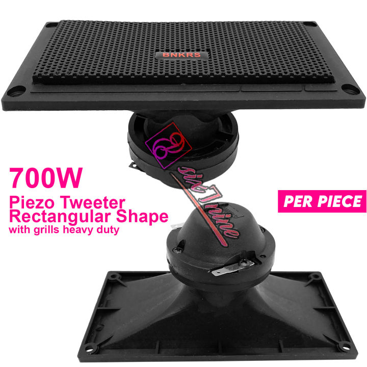 Rectangular Tweeter Piezo Tweeter Rectangular With Grills 700W Heavy Duty (Per Piece ...