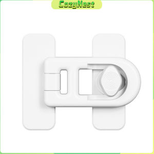 C.N Refrigerator Lock Child Safety Protection Refrigerator Lock Anti-Clamp Easy Installation White/Black