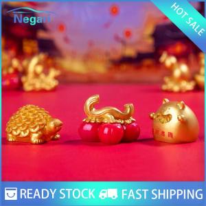 NG Motor✨ COD ✨ Car Mini New Years Wealth Tree Lucky Bag Statue Micro Landscape Home Desktop Car Dashboard Decoration