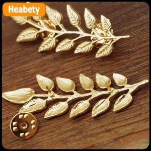 【2-3 days delivery】 1Pair Trendy Suit Shirt Collar Pin Leaf Alloy Brooches Sweater Collar Button For Men Women Daily Fashion Clothing Accessories