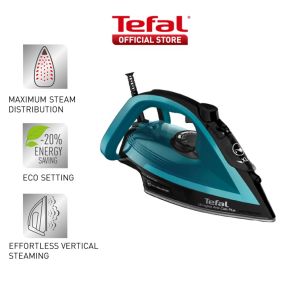Tefal Ultragliss Plus Steam Iron 270ml 2800W FV6832 – 260g Steam Boost Anti-drip Soleplate Made in France