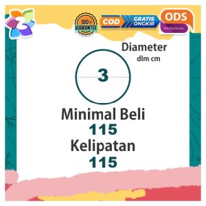 SBVP Sticker Bulat Vinyl Putih Bentuk Bulat Vinil Anti Air Stiker Logo Olshop Label Makanan