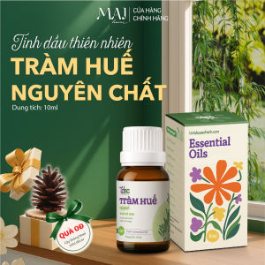 Chai Tinh Dầu Tràm Huế Nguyên Chất TINHDAUSACHANH 10ml Tinh Dầu Tràm Organic Tắm Xông Hơi Giải Cảm An Toàn Cho Bé