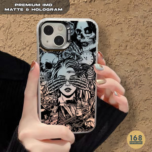 Premium Matte Hardcase IMD for Vivo DU488 Skull Casing Handphone Hologram Polycarbonate Color