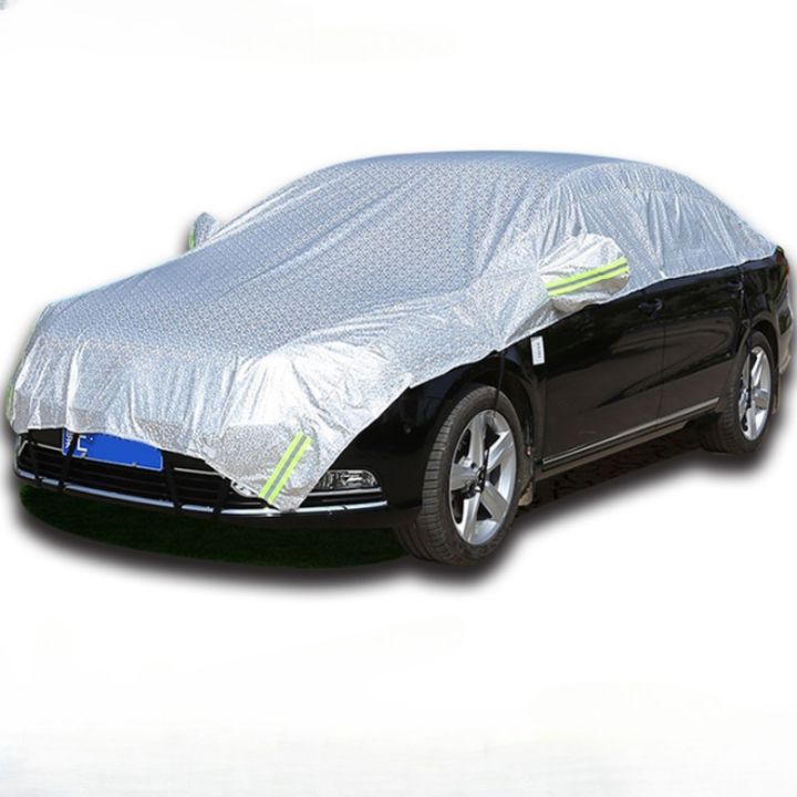 【FREE SHIPPING】 Half Car Cover Sedan Waterproof Sun UV Rain Dust