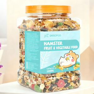 AIMAYAPET 1200ml Premium Hamster Food Mix with Seeds Grains and Mealworms Small Pet Food