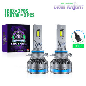 LumiKnight 2x H4 Bohlam Lampu Depan LED KF70 150W 35000Lumen 6500K depan warna putih H1 H7 H11 9005