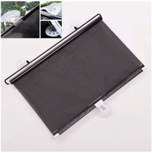 125 X 40cm Sun Shield Car Window Black Roller Block Blinds Shades for Sun Visor Windshield Retractable Car Auto Sun Shade