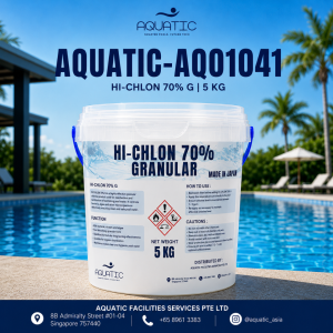HI-CHLON Chlorine 70% Granular (JAPAN BRAND) 5KG | Pool Shock Treatment | Calcium Hypochlorite Water Disinfectant