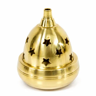 Traditional Brass Akhand Diya with Lid | Long-Burning Oil Lamp for Pooja Aarti Temple & Home Rituals (Pack of 1 | Height - 5 inch Width - 2.5 inch)