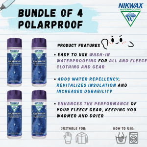 [Bundle of 4] Nikwax Polar Proof 300ml | Waterproof