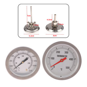 LEI Stainless Steel BBQ Bimetal Thermometer Meter BBQ Food Cooking Meat Gauge Kitchen Professional Tools Accessory 0-500℃