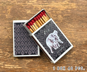 Matchsticks:ไม้ขีดไฟ  เพิ่มความสว่าง  สำหรับใช้จุดเทียนหอม ของชำร่วย ราคาถูก match box จำนวน 40 ก้าน
