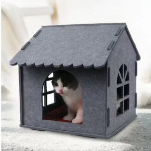 [Ready Stock from Selangor] Wool Felt Cat pet House nest washable sleep