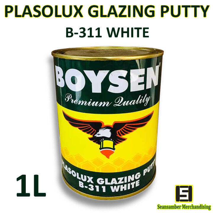 Boysen Plasolux Glazing Putty For Wood 1L B-311 | Lazada PH