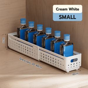 Adjustable Storage 28-48cm Expandable Multi-Use for Kitchen Wardrobe Office Easy Assembly