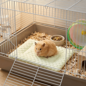 OUTOPEN Mềm mại Tấm làm mát cho chuột hamster Thoáng khí Chống trơn trượt Thảm ngủ cho thú cưng Di động Thoải mái Thảm trải giường Tấm lót chuồng