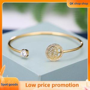 ✨QK shop✨ Zircon Bracelet Tree Adjustable Bracelets For Women Fashion Wedding Bangle Jewelry Gift