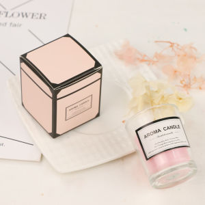 Transparent Cup Scented Candle 50g/1.76oz Colored Soy Wax Natural Plant Material