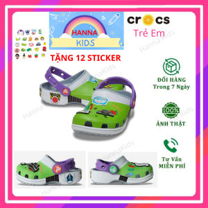Dép sục Cross Classic Toy Story Buzz Xanh Lá HannaKids Giày Cros Clog Cross Trẻ Em Bé Trai Xăng đan Đủ Size tuổi cho bé