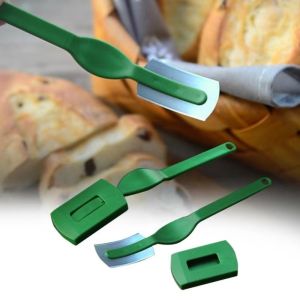 LUXURYLYN Curved Blades Dough Marker Rustproof Stainless Steel Bread Razor Easy To Clean Anti-Slip Bread Lame Kitchen Scoring Tool
