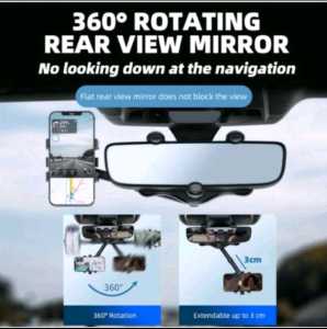 Holder Hp Mobil Holder Hp Kaca Spion Mobil Universal Putar 360 derajat Kualitas Bagus