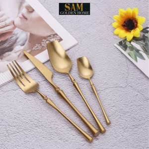Set Dao Muỗng Nĩa Inox 304 Cao Cấp Venice Silver Cutlery Phong Cách Sang Trọng