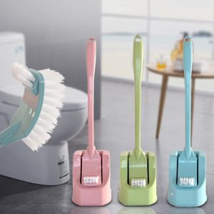 Ergonomic Long Handle Toilet Brush for Hygienic Bathroom Cleaning Flexible No Dead Corners Cleaning Squatting Sink