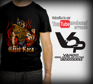 KAOS WAYANG GATOTKACA / KAOS PRIA DISTRO / KAOS JAWA / KAOS MURAH