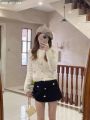 ﺴ☍ ZARAˉ New Style Socialite Small Fragrance Short Gold-Breasted Knitted Cardigan Sweater Jacket For Women 3991118 712. 