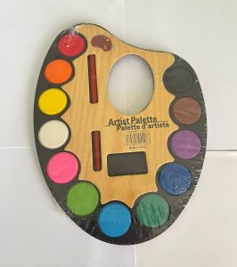 Artist Watercolor Paint Kit | 12 Color Palette with Brush | Ideal for Crafts & Art Projects