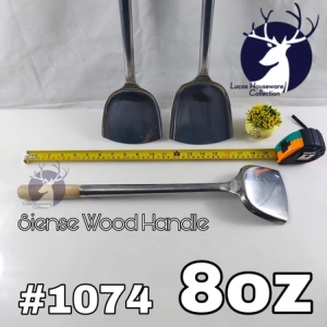 1PC HIGH QUALITY LONG HANDLE LADLE AND SIENSE WITH WOOD HANDLE (COOKING UTENSILS) 555 MAKAPAL SANDOK