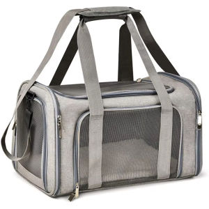 SG stock Ventilation Large Capacity Cat Carrier Bag Adjustable Strap Pet Carrying Handbag Collapsible Shoulder Bag for Cat Outdoor Travel