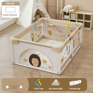 Childrens Indoor Play Pen Game Center Baby Play Pen Kids Playground Safety Playpen Fence Baby Playard Game Fence Grating Baby Crawling Mat Indoor Floor  婴儿围栏
