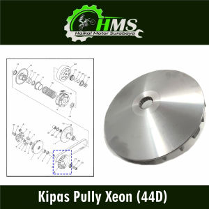 Kipas Pully Xeon (44D) - Kipas Rumah Roller Roler Face Drive Fan Puly Pulley Puley Depan Yamaha