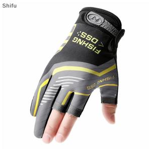[ShiFu] Fishing Gloves Fishing Routes Sun Protection Anti Slip Ice Silk Breathable Thin Gloves