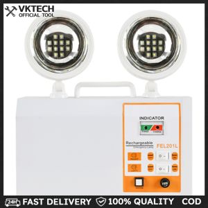 LED Emergency Light Dual Adjustable Heads Wall Mount Corridor Safety Lamp Emergency Lighting for Business