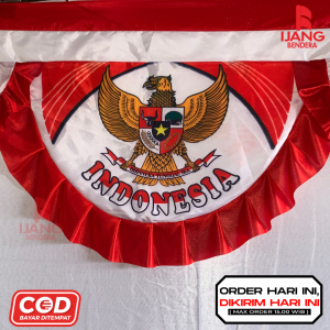 Background Garuda Garis Merah Putih Umbul Umbul
