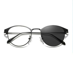 TERMURAH Kacamata Antiradiasi Photocromic 2 IN 1 Berubah Warna Wanita Pria Viral Korea Terbaru Lucu HitamSilverGold 1920