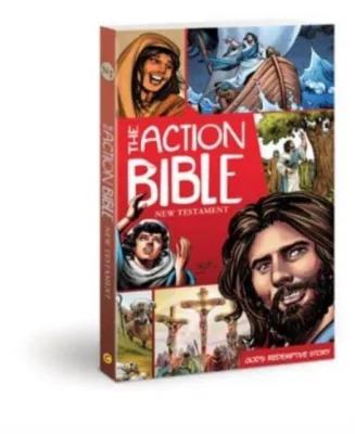 The Action Bible New Testament - Gods Redemptive Story by Sergio Cariello (UK edition paperback)