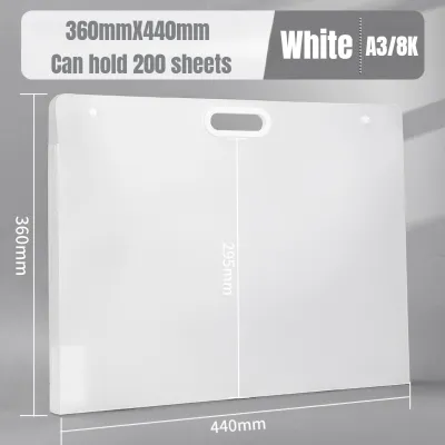 A2/A3 Plastic Art Portfolio Drawing Bag File Storage Bag Sketch Paper Artworks Organizer 45.5X57CM/44X36CM