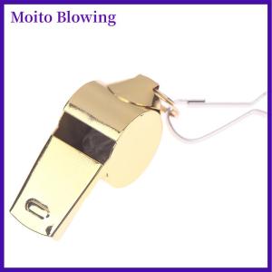 Moito Stainless Steel Rope Whistle Hanging Neck Outdoor Lifesaving Whistle